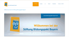 Desktop Screenshot of bildungspakt-bayern.de